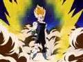 Majin Vegeta hugs Trunks
