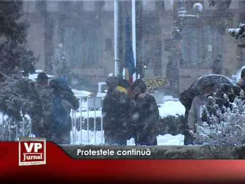 Protestele continuă