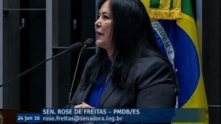 Senadora Rose repudia atitude de promotor e lamenta a cultura da violência contra a mulher