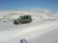 Kangoo Trekka at summit of Bwlch y Groes, Snowdonia