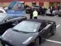 Collen Rooney arriving in Ferrari looking sexy!