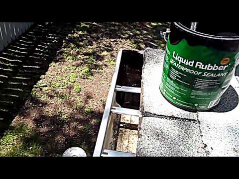 how to patch gutter leak
