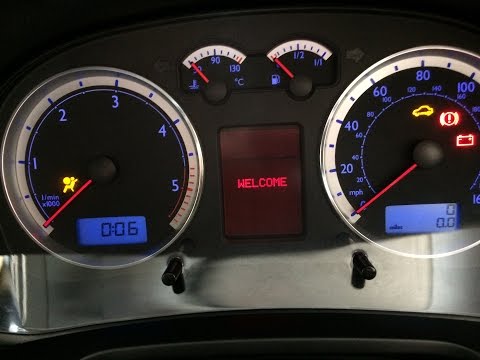 how to enable miles to empty mk4 golf