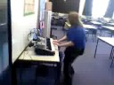 crazed idiot on a keyboard