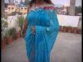 Deep Blue Pure Georgette Saree with Blouse