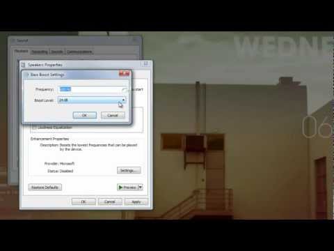 how to adjust eq on windows 7