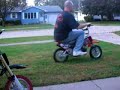 Modified Honda CRF 50 Pit Bike wheelies Modified Honda CRF 50 Pit Bike wheelies