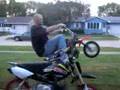 Modified Honda CRF 50 Pit Bike wheelies