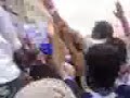 المناضل الجنوبي الكبير باعوم وهو داخل إلى ساحة الهاشمي في الشيخ عثمان في عاصمة الجنوب العربي عدن في ذكرى يوم التصالح والتسامح الجنوبي الثاني