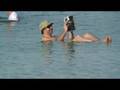 Floting on dead sea