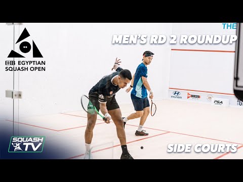 Squash: CIB Egyptian Open 2021 - Men's Rd 2 Side Court Roundup