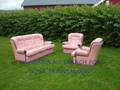 Rosa homse skinnsoffa til salgs