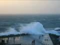 Tempête mer d'iroise (finistère)