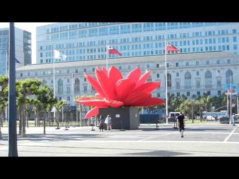 Breathing Flower lotus installation by Choi Jeong Hwa, Civic Center Plaza   June 2012   7922