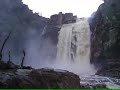 Cascada situada en Pereña de la Ribera, Salamanca, con más agua de la habitual.