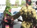 Tajik woman stage protest in front of The Prosecutor General
