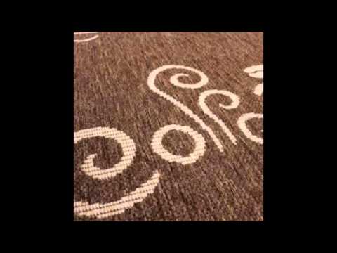 Teppich Modern Flachgewebe Sisal Optik Küchenteppich Coffee Braun Beige Töne