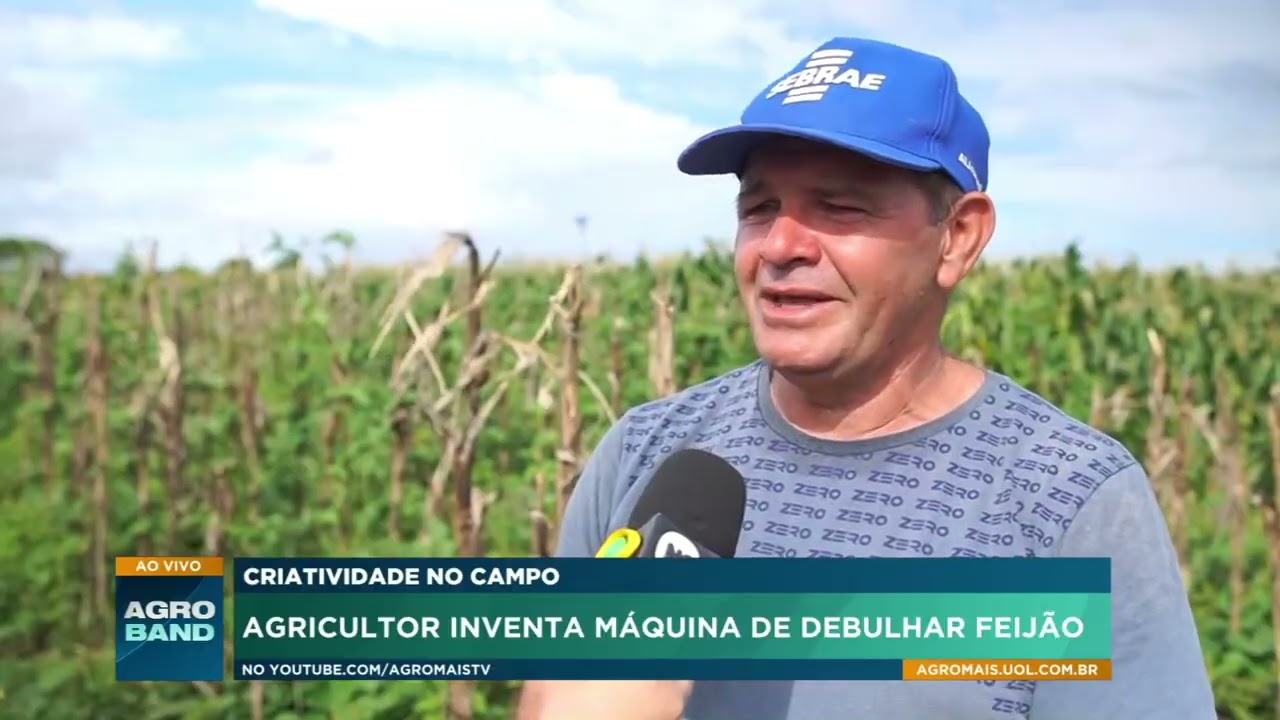 Inovação no campo: produtor desenvolve debulhadora de feijão