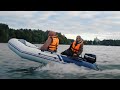 миниатюра 0 Видео о товаре Броня-360 СК слань+киль белый-синий (Лодка ПВХ под мотор с усилением)