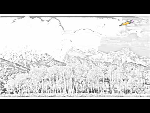 Auto Draw 2: Cloud Chase, Grand Teton National Park, Wyoming