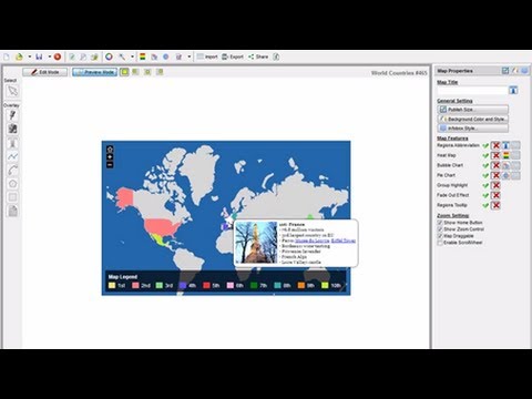 Create interactive map with rich content