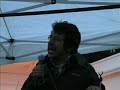 Author and journalist George Monbiot addresses the Campaign Against Climate Change rally in Grosvenor Square, London. Part 1 of 2.