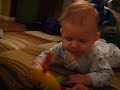 Trying to coerce him into crawling Trying to coerce him into crawling