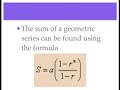 Geometric Sequences and Series
