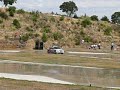 Police car on skid track