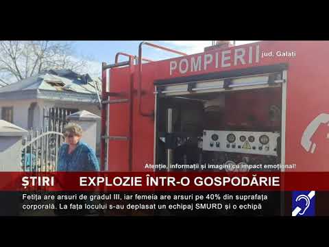 Explozie într-o gospodărie