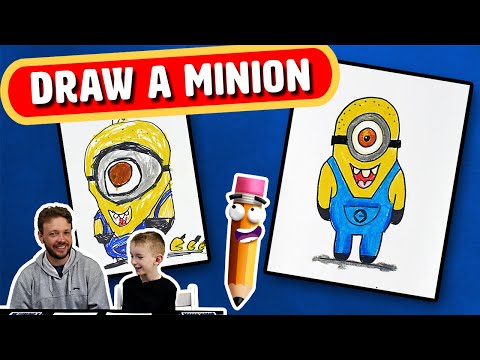 video-linktoworks-How To Draw Minion | Art for Kids | Tutorial step by...