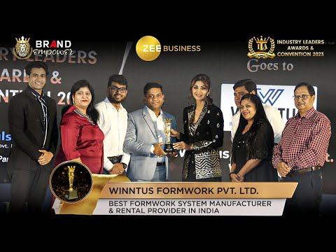 Winntus Formwork Pvt. Ltd won Best Formwork System Manufacturer & Rental Provider in India at ILA
