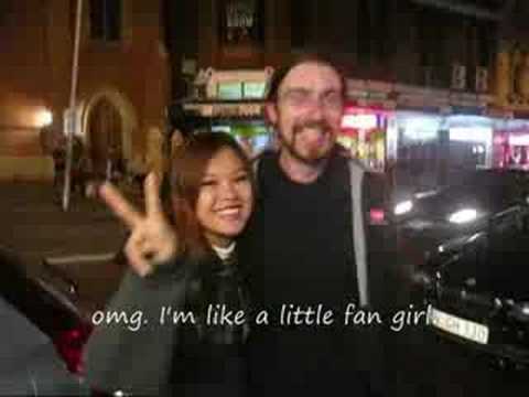juanmann - visiting free hug guy, Juan Mann's in Newtown Sydney, at his home!!