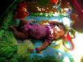 Lily Obligado on her play mat