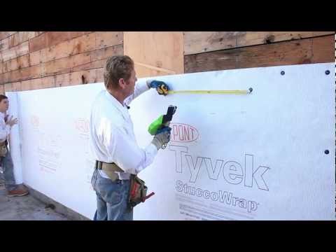 how to fasten tyvek