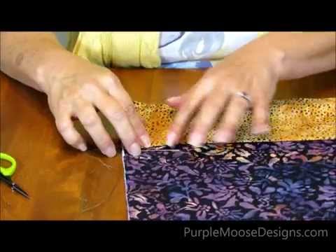 how to attach a hanging sleeve to a quilt