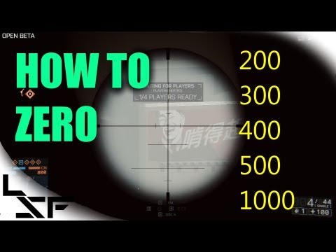 how to adjust for bullet drop in bf3