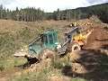 Digger and Skidder Working