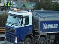 Liebherr 964 discharging aggregate train Liebherr 964 discharging aggregate train
