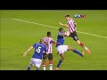 Sunderland 0-2 Everton - Jelavic goal & Official FA Cup sixth round highlights | FATV To find out more about the The FA Cup visit: thefa.com The FA Cup on Facebook www.facebook.com Follow us on Twitter twitter.com Everton set up an FA Cup semi-final Merseyside derby at Wembley with a deserved victory at Sunderland. January signing Nikica Jelavic fired the Toffees in front in the first half when he swept in Magaye Gueye's cross. They doubled their lead with a horrible own goal from David Vaughan, who kicked the ball against himself as a Jelavic shot looked to be trickling wide. Sunderland's best chance fell to Stephane Sessegnon but he hooked a shot against the post from a tight angle. It ended hopes of the Black Cats returning to Wembley for the first time in 14 years but sets up a mouth-watering clashing between Everton and rivals Liverpool. That was nothing less than David Moyes's side deserved after a dominant performance in this replay. A pulsating atmosphere led to a hectic start but it was Everton that produced the moments of quality and who looked particularly menacing in the air. They were only denied a 20th-minute opener by a wonderful save from Sunderland goalkeeper Simon Mignolet, whose quick reflexes kept out Tim Cahill's powerful header from six yards. The Belgian keeper was called upon again to keep out headers from Cahill and Jelavic as the Toffees piled the pressure on the home side. And they finally got the breakthrough midway through the first half <b>...</b>