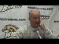 Head Coach Bill Cubit after WMU loss 17-22 to Ball St with highlights