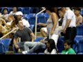 US Open Fans Fighting in the full fight during Match