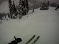 Skiing video - Powder Skiing down Southern Cross 1-16-2012
