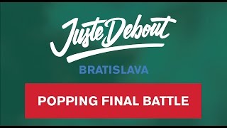 Fizzy & Ďuďa vs Fifi & Just Alex – Juste Debout Bratislava 2017 Popping Final Battle