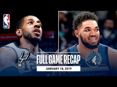 Video: Full Game Recap: Spurs vs Timberwolves | LaMarcus Aldridge Leads All Scorers