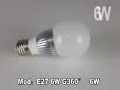 Bombilla de LED E27-6W 360º