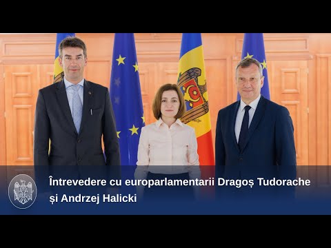Șefa statului a discutat cu europarlamentarii Dragoș Tudorache și Andrzej Halicki
