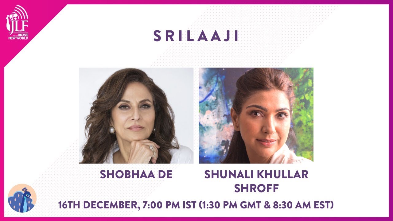 Srilaaji: Shobhaa De in conversation with Shunali Khullar Shroff "