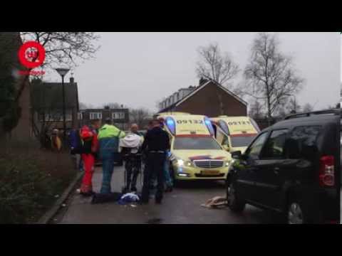 Traumahelikopter naar zwaar ongeval Abeellaan Woerden