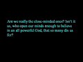 Message to Fellow Christians.